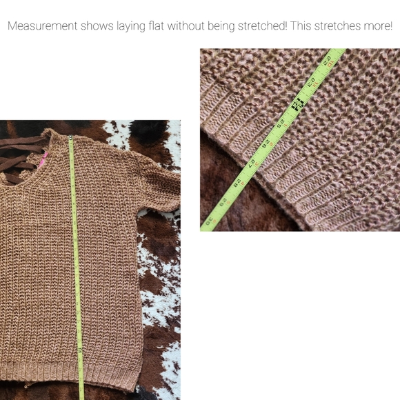 . Shop Hope’s Oversized Criss Cross Back Open Knit Sweater - Picture 8 of 10